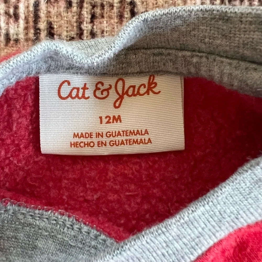 Cat & Jack Red and Navy Kids Sweatshirt